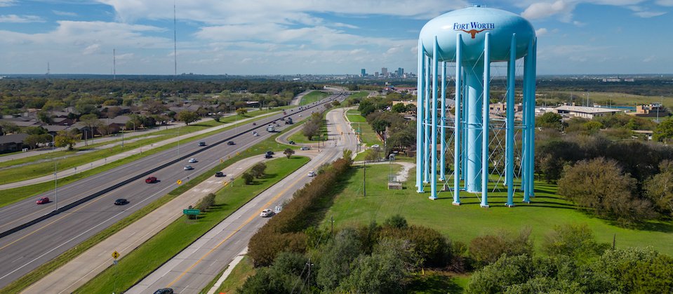 Fort Worth Texas Water Tower Landmark Structures.jpeg